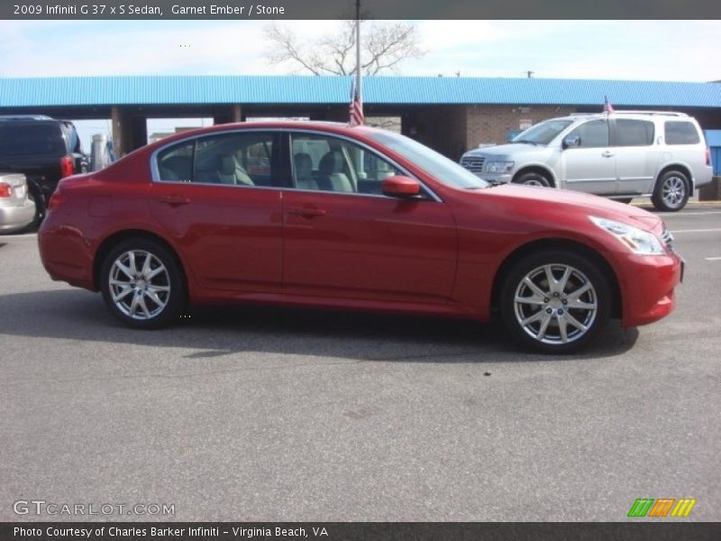 Garnet Ember / Stone 2009 Infiniti G 37 x S Sedan