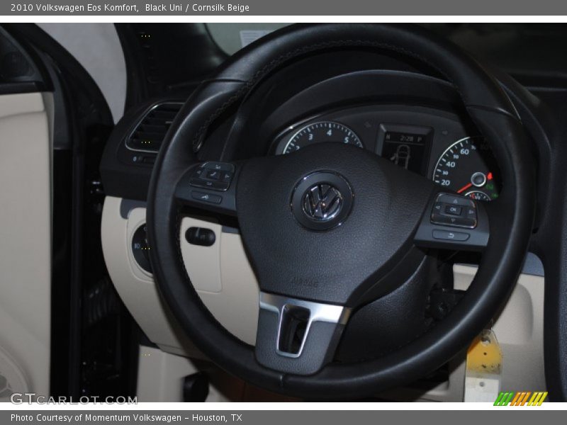 Black Uni / Cornsilk Beige 2010 Volkswagen Eos Komfort
