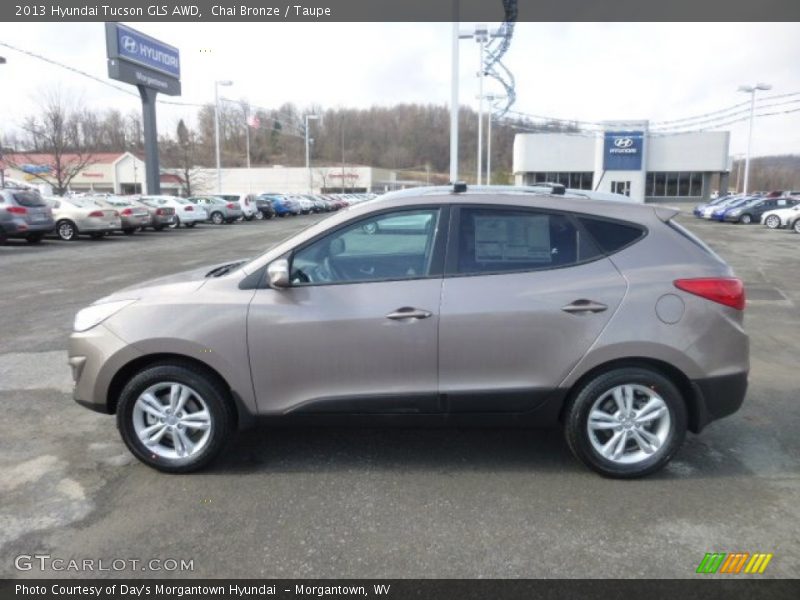 Chai Bronze / Taupe 2013 Hyundai Tucson GLS AWD