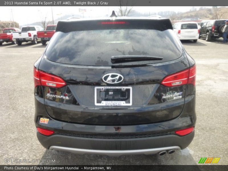 Twilight Black / Gray 2013 Hyundai Santa Fe Sport 2.0T AWD