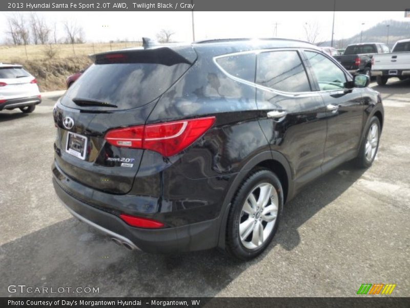 Twilight Black / Gray 2013 Hyundai Santa Fe Sport 2.0T AWD