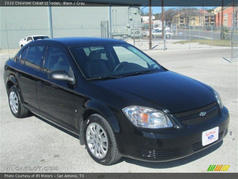 Black / Gray 2010 Chevrolet Cobalt LS Sedan