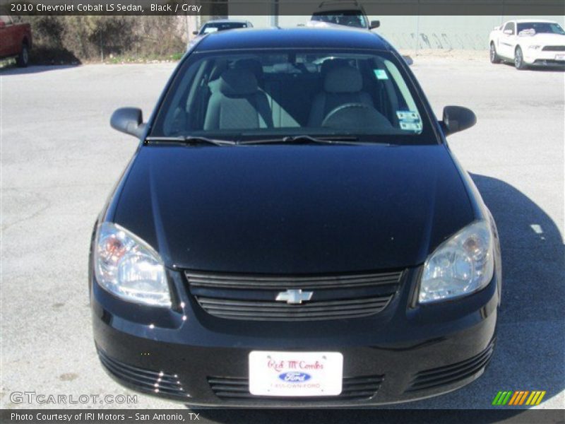 Black / Gray 2010 Chevrolet Cobalt LS Sedan