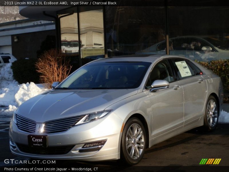 Ingot Silver / Charcoal Black 2013 Lincoln MKZ 2.0L EcoBoost AWD