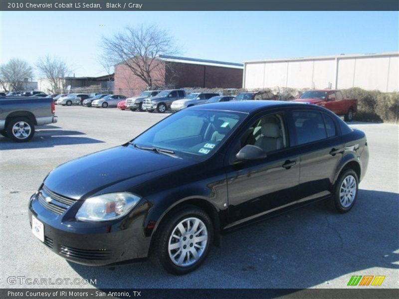 Black / Gray 2010 Chevrolet Cobalt LS Sedan