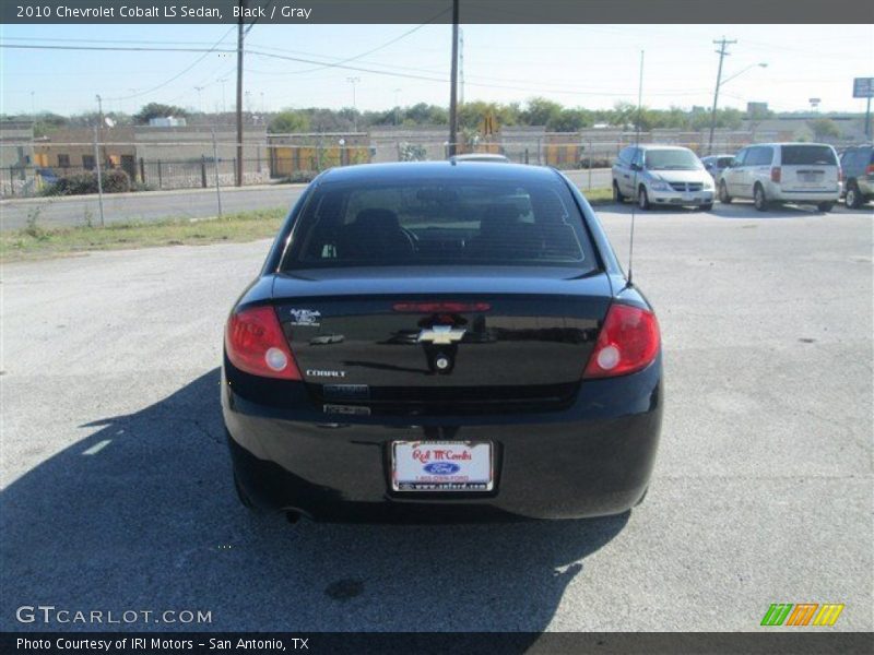 Black / Gray 2010 Chevrolet Cobalt LS Sedan