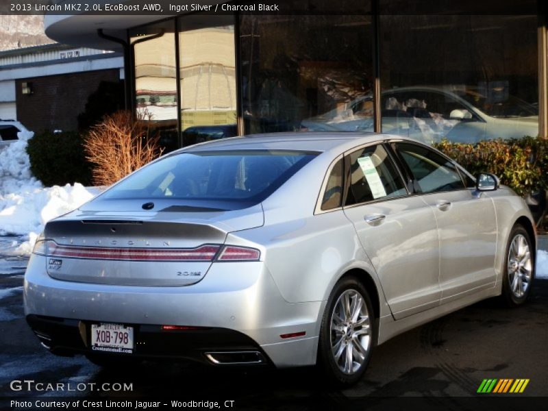 Ingot Silver / Charcoal Black 2013 Lincoln MKZ 2.0L EcoBoost AWD
