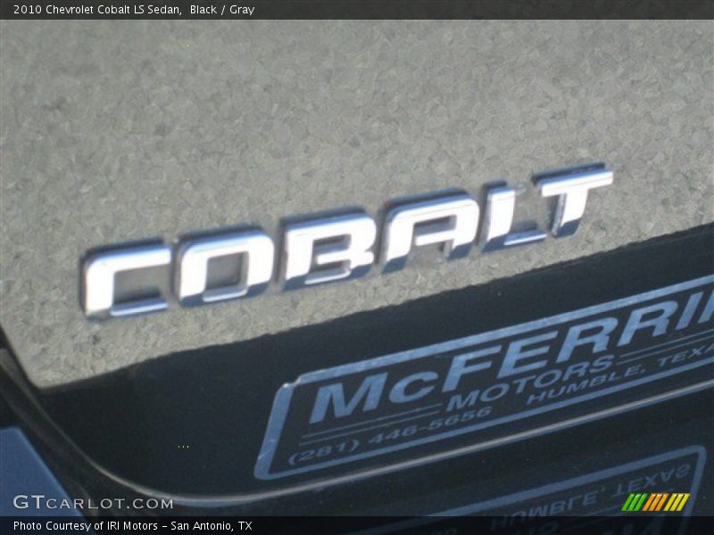 Black / Gray 2010 Chevrolet Cobalt LS Sedan
