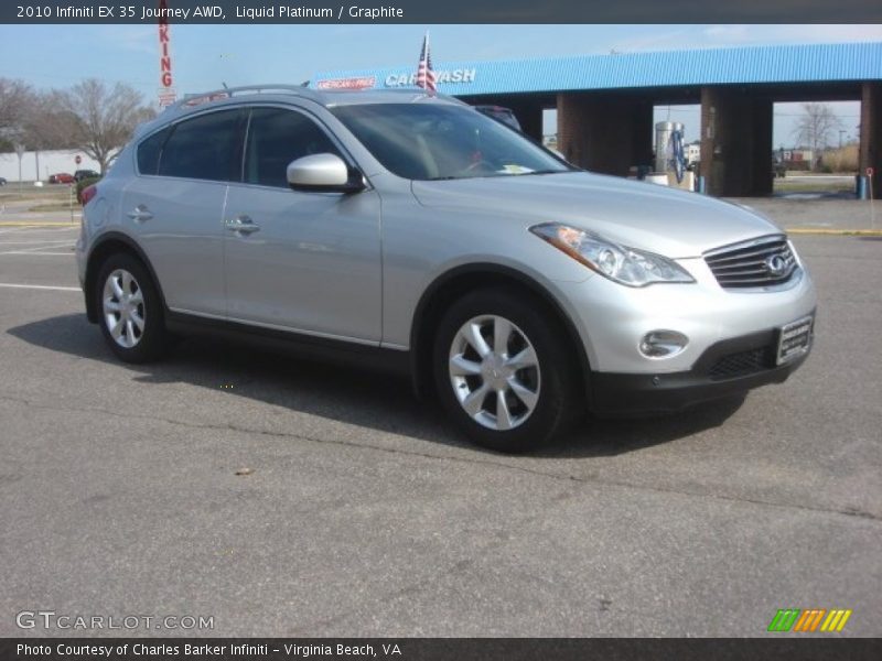 Liquid Platinum / Graphite 2010 Infiniti EX 35 Journey AWD