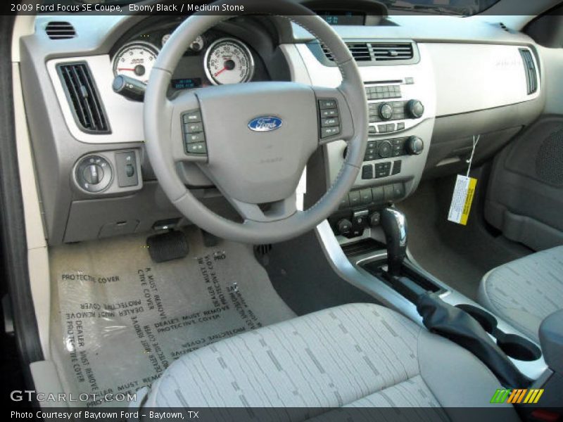 Ebony Black / Medium Stone 2009 Ford Focus SE Coupe