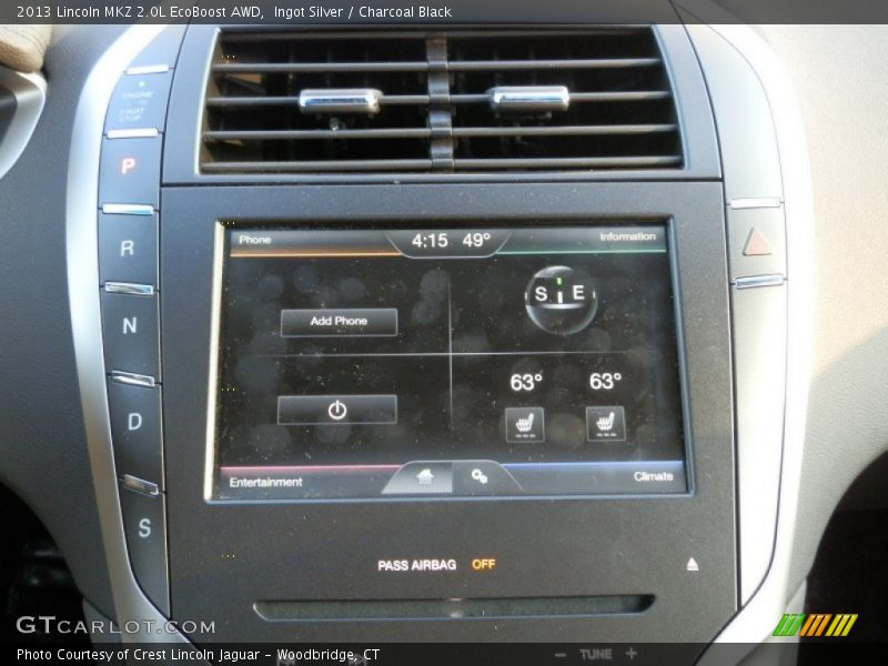 Ingot Silver / Charcoal Black 2013 Lincoln MKZ 2.0L EcoBoost AWD