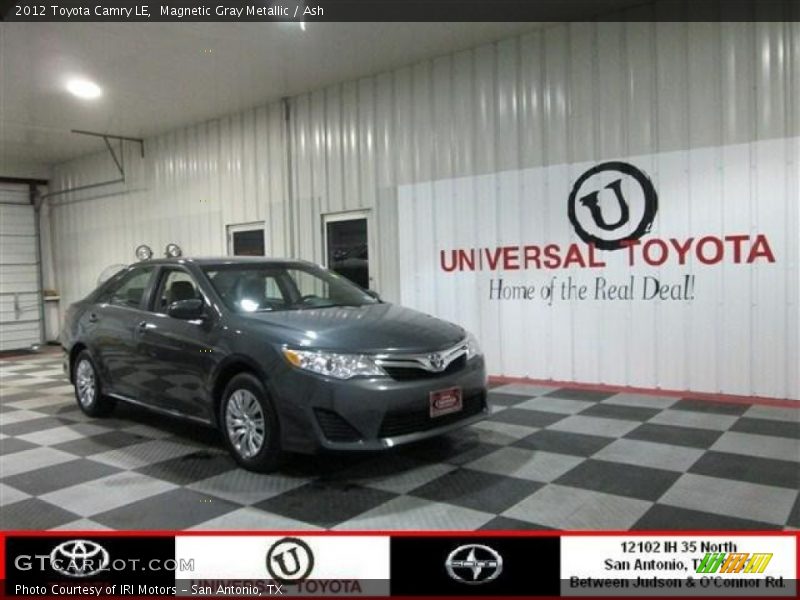 Magnetic Gray Metallic / Ash 2012 Toyota Camry LE