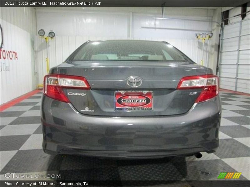 Magnetic Gray Metallic / Ash 2012 Toyota Camry LE