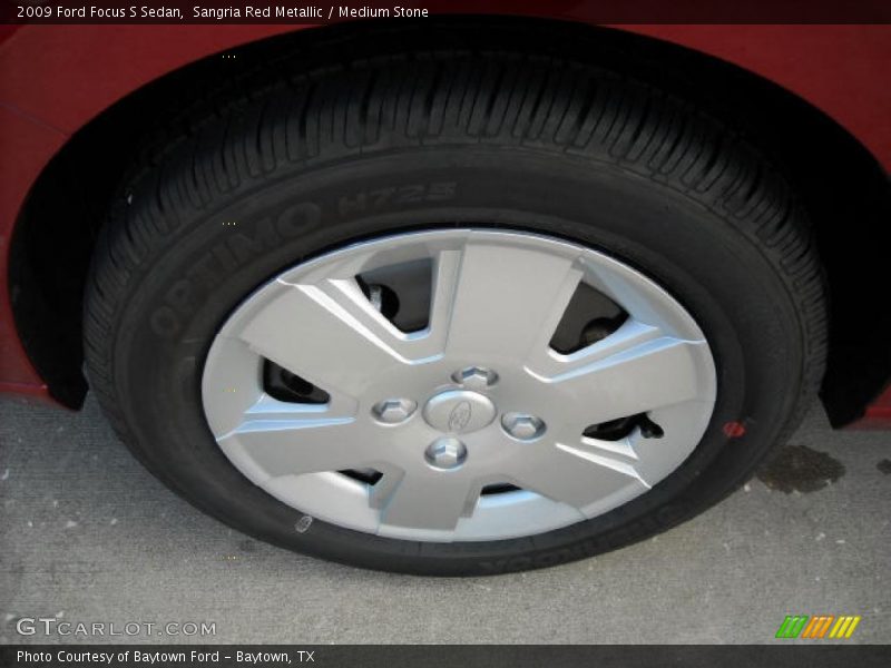 Sangria Red Metallic / Medium Stone 2009 Ford Focus S Sedan