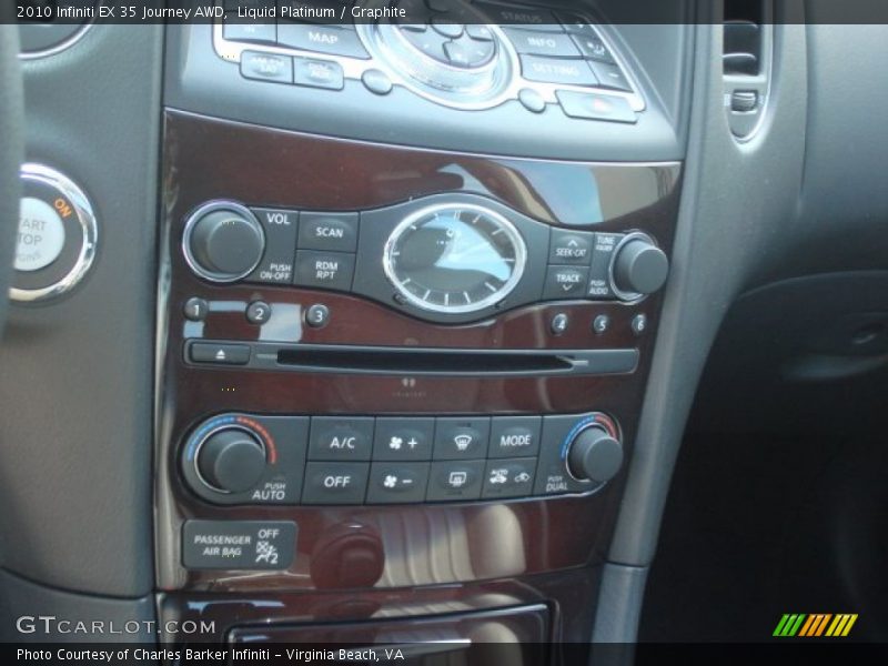 Controls of 2010 EX 35 Journey AWD