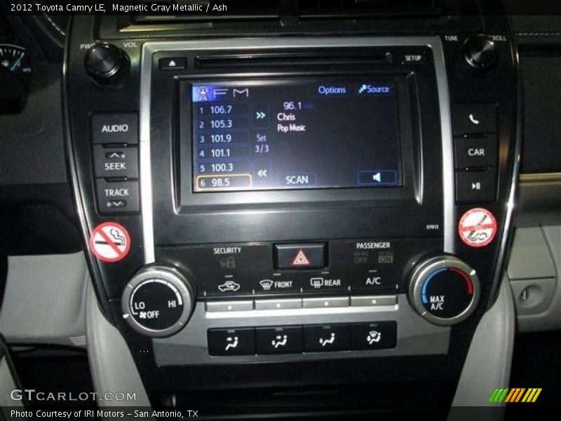 Magnetic Gray Metallic / Ash 2012 Toyota Camry LE