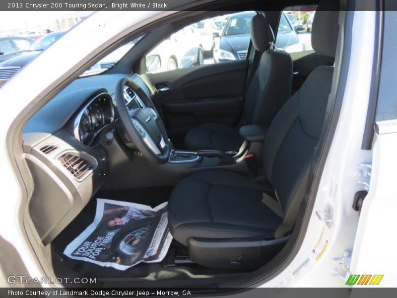 Bright White / Black 2013 Chrysler 200 Touring Sedan
