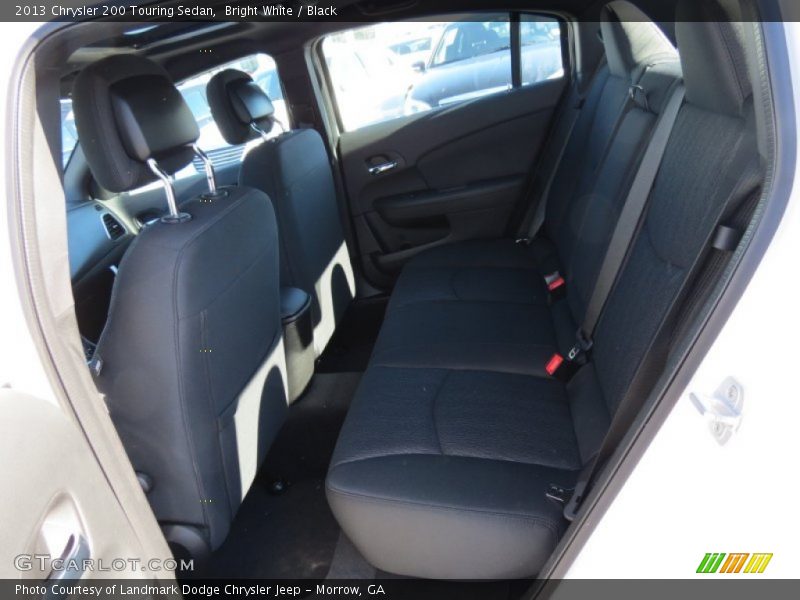 Bright White / Black 2013 Chrysler 200 Touring Sedan