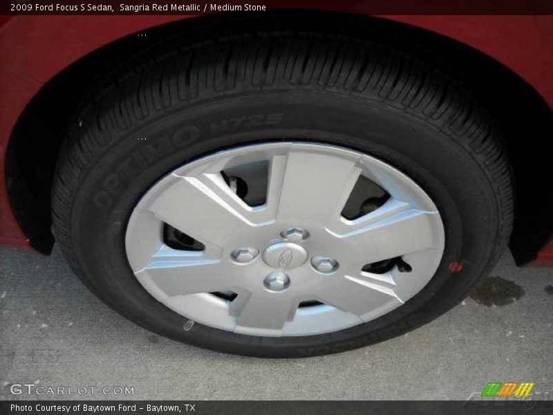 Sangria Red Metallic / Medium Stone 2009 Ford Focus S Sedan