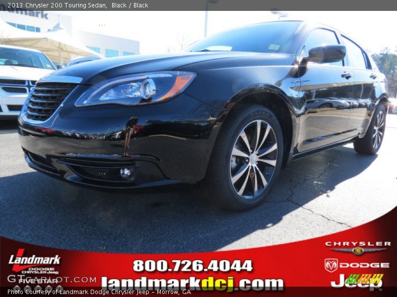Black / Black 2013 Chrysler 200 Touring Sedan
