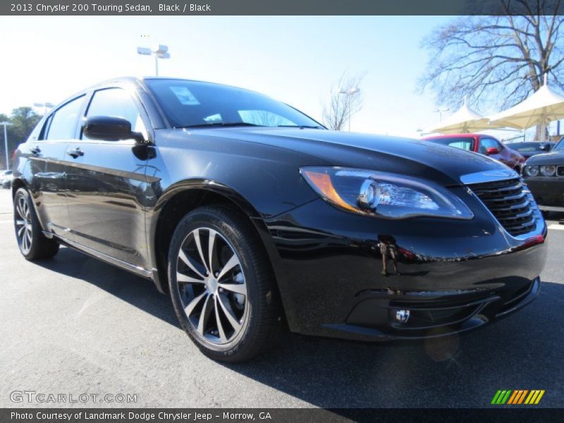 Black / Black 2013 Chrysler 200 Touring Sedan