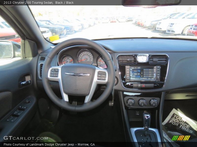 Black / Black 2013 Chrysler 200 Touring Sedan