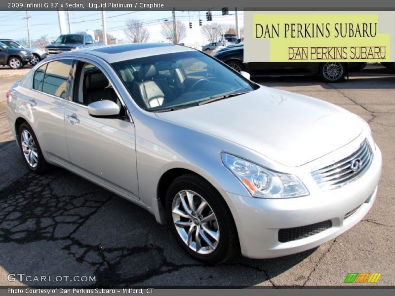 Liquid Platinum / Graphite 2009 Infiniti G 37 x Sedan