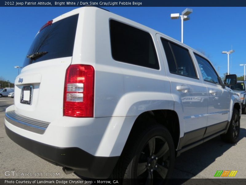 Bright White / Dark Slate Gray/Light Pebble Beige 2012 Jeep Patriot Altitude