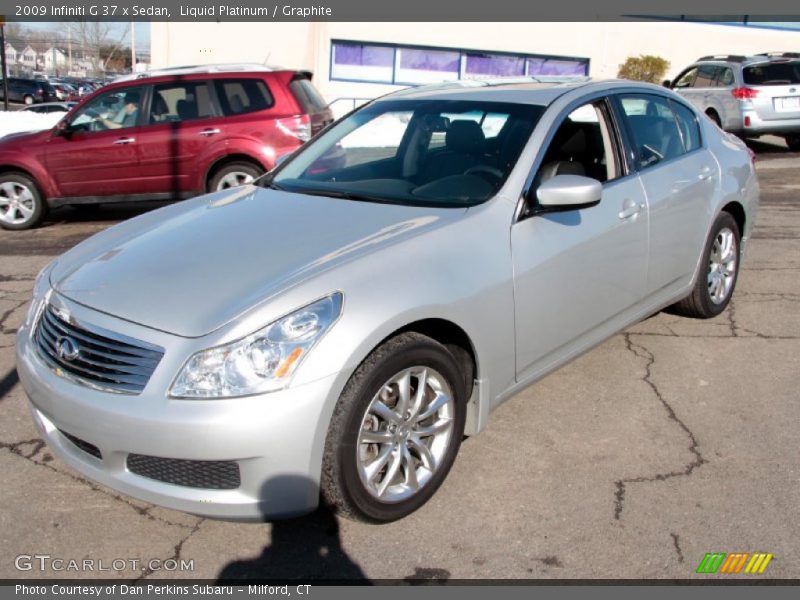 Liquid Platinum / Graphite 2009 Infiniti G 37 x Sedan
