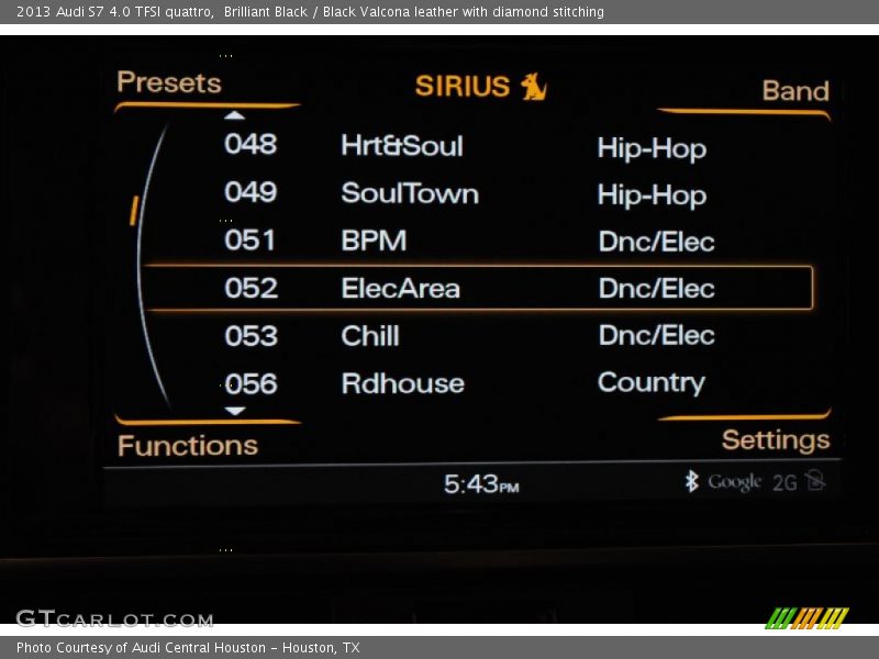 Brilliant Black / Black Valcona leather with diamond stitching 2013 Audi S7 4.0 TFSI quattro