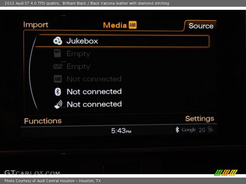 Brilliant Black / Black Valcona leather with diamond stitching 2013 Audi S7 4.0 TFSI quattro