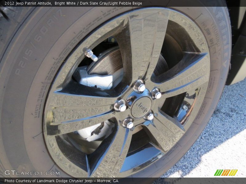 Bright White / Dark Slate Gray/Light Pebble Beige 2012 Jeep Patriot Altitude