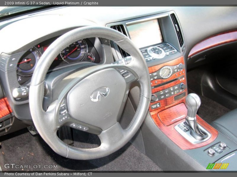Liquid Platinum / Graphite 2009 Infiniti G 37 x Sedan