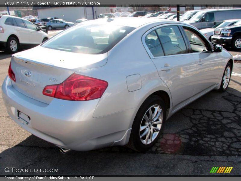 Liquid Platinum / Graphite 2009 Infiniti G 37 x Sedan