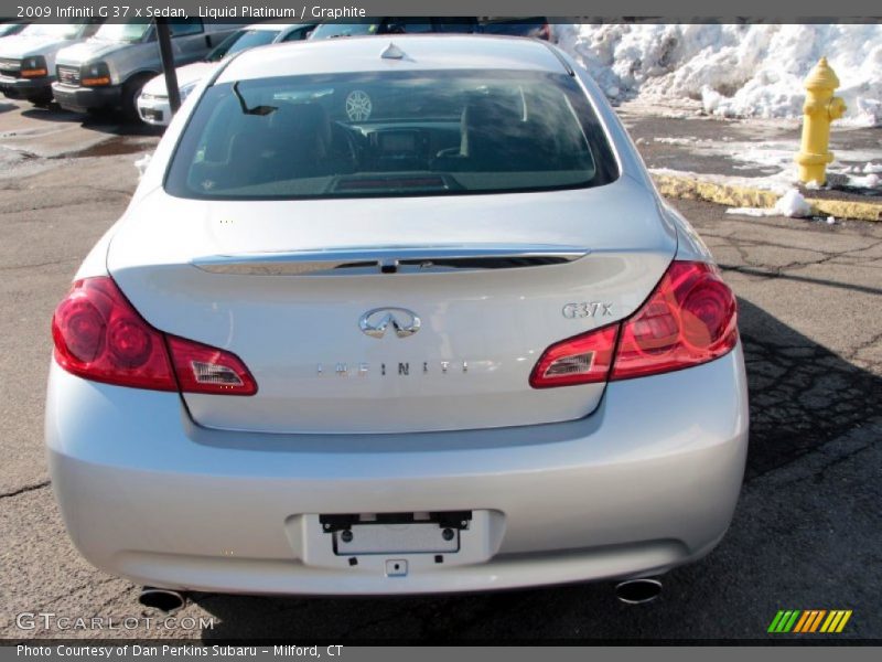 Liquid Platinum / Graphite 2009 Infiniti G 37 x Sedan