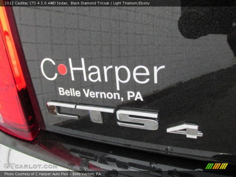 Black Diamond Tricoat / Light Titanium/Ebony 2012 Cadillac CTS 4 3.6 AWD Sedan
