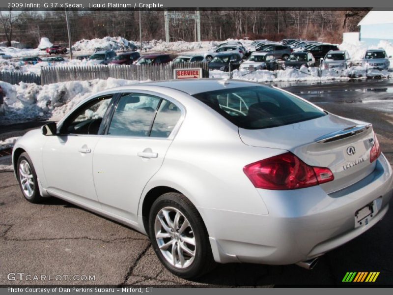 Liquid Platinum / Graphite 2009 Infiniti G 37 x Sedan