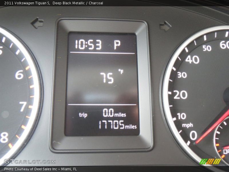 Deep Black Metallic / Charcoal 2011 Volkswagen Tiguan S