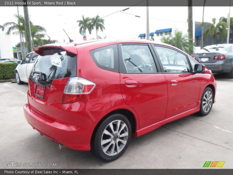 Milano Red / Black 2012 Honda Fit Sport