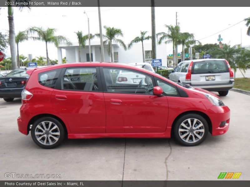 Milano Red / Black 2012 Honda Fit Sport