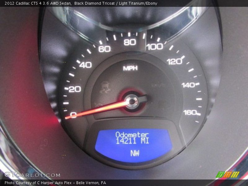 Black Diamond Tricoat / Light Titanium/Ebony 2012 Cadillac CTS 4 3.6 AWD Sedan