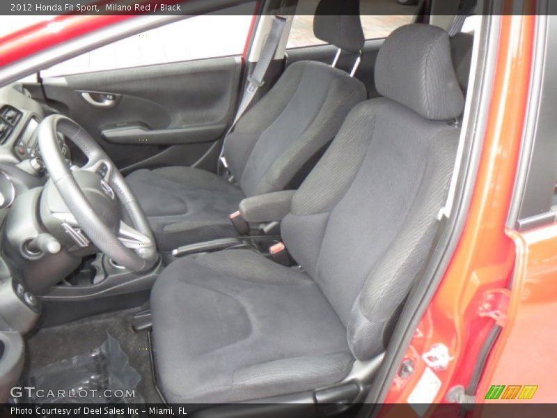 Milano Red / Black 2012 Honda Fit Sport