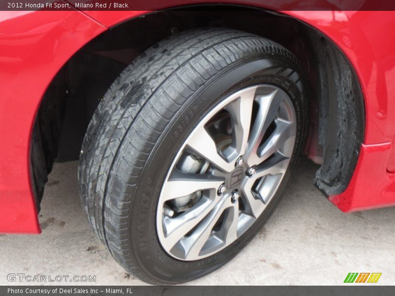 Milano Red / Black 2012 Honda Fit Sport