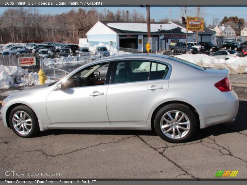 Liquid Platinum / Graphite 2009 Infiniti G 37 x Sedan