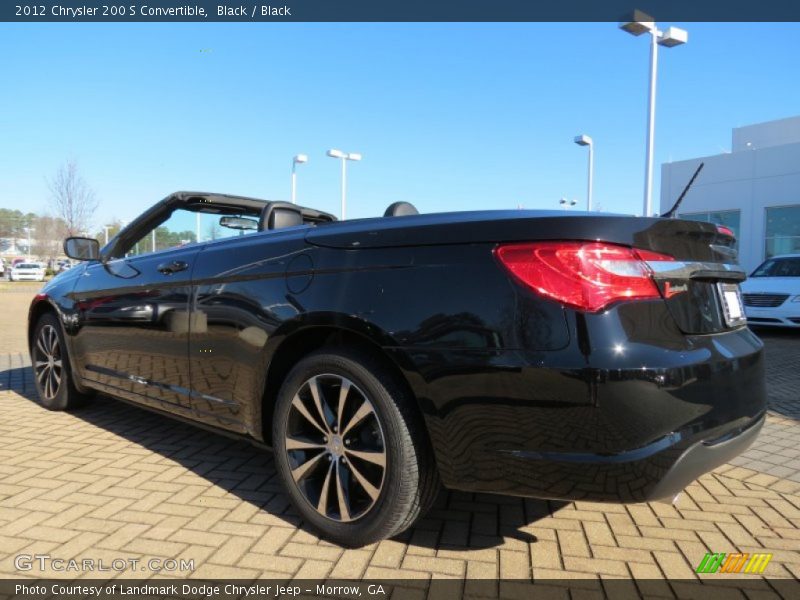 Black / Black 2012 Chrysler 200 S Convertible