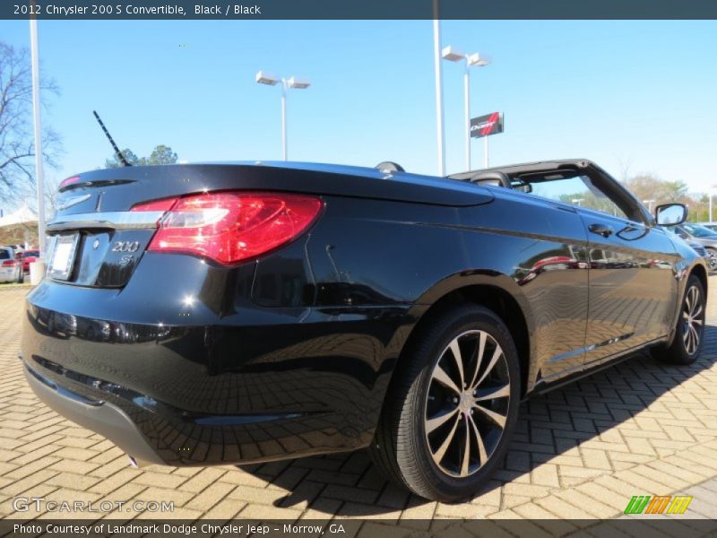 Black / Black 2012 Chrysler 200 S Convertible