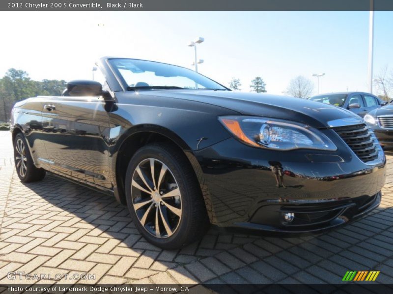 Black / Black 2012 Chrysler 200 S Convertible