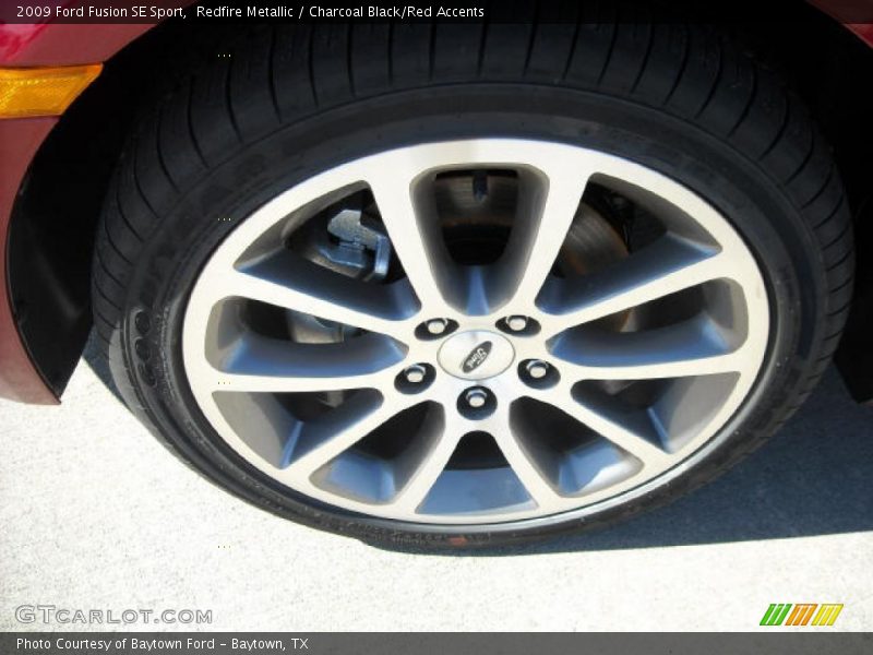 Redfire Metallic / Charcoal Black/Red Accents 2009 Ford Fusion SE Sport