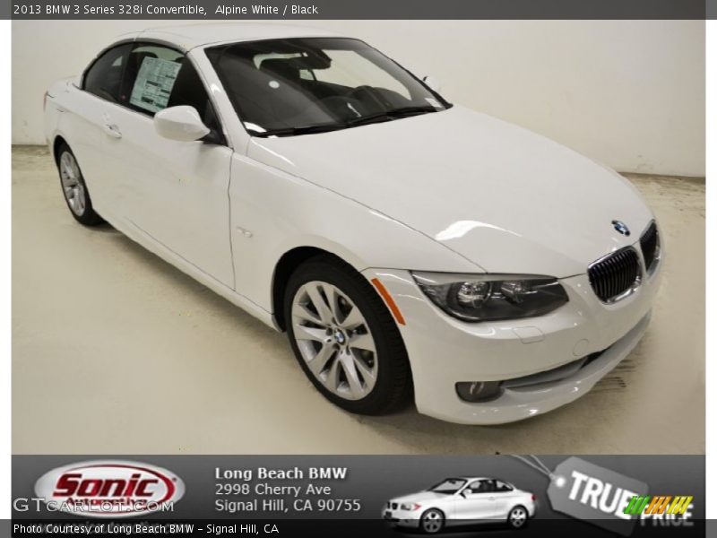 Alpine White / Black 2013 BMW 3 Series 328i Convertible