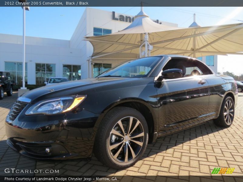 Black / Black 2012 Chrysler 200 S Convertible